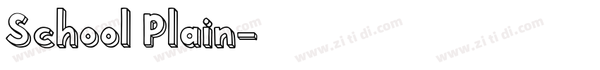 School Plain字体转换